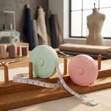 6 Pack Measuring Tape, 60-inch/1.5m Soft Tape Measure for Sewing, Body Fabric Tailor Cloth Knitting, Retractable Ruler with Push Button, Double Scale