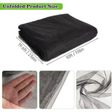 20x10Ft Mosquito Netting Garden Mesh Netting, Fly Bird Net Barrier Hunting Blind Plant Protecting Net, 3x6m, Black In Australia - Darrahopens