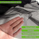 20x10Ft Mosquito Netting Garden Mesh Netting, Fly Bird Net Barrier Hunting Blind Plant Protecting Net, 3x6m, Black In Australia - Darrahopens