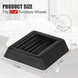 4 Pack Furniture Wheel Stopper Caster Cups, Non-Slip Pads Rubber Bed Frame to Prevent Sliding for Any with Wheels, Fits 1-4 Inch Wheels In Australia - Darrahopens