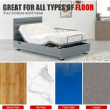 4 Pack Furniture Wheel Stopper Caster Cups, Non-Slip Pads Rubber Bed Frame to Prevent Sliding for Any with Wheels, Fits 1-4 Inch Wheels In Australia - Darrahopens
