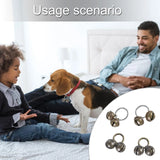 2 Pieces Loud Multifaceted Collar Bells Cats Dog Collar Bells Rustics Pet Bells for Enhancing Safety and Fashion