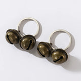 2 Pieces Loud Multifaceted Collar Bells Cats Dog Collar Bells Rustics Pet Bells for Enhancing Safety and Fashion