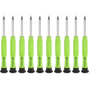 10 Pieces T6 Torx Mini Screwdriver Set, 3 mm Torx Head 87 mm Repair Tool for Small Appliances, Yellow and Green In Australia - Darrahopens