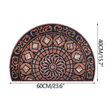 Boho Style Semicircular Door Mat, Heavy-Duty Outside Door Mat, Half Round Welcome Mat Outdoor for Front Door, Entryway, Patio In Australia - Darrahopens