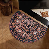 Boho Style Semicircular Door Mat, Heavy-Duty Outside Door Mat, Half Round Welcome Mat Outdoor for Front Door, Entryway, Patio In Australia - Darrahopens