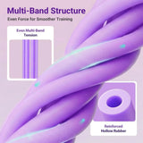 Pedal Resistance Bands with Handles, Home Abdominal and Waist Toning Fitness Equipment, Crunches Elastic Pull Rope, and Core Training