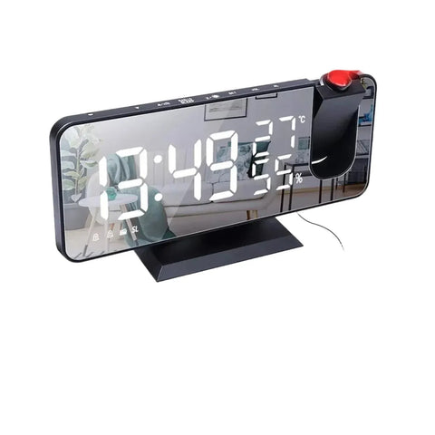 LED Digital Projection Alarm Clocks USB Electronic Ceiling Projector Alarm Clock with FM Radio for Bedroom Bedside Desktop Clock In Australia - Darrahopens