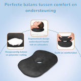 Ear Pillow, Donut Pillow, Ring Pillow, Piercing Pillow, Ear Pain, Orthopedic Head Pillow, Sleeping Earplugs, Side Sleeping Pillow, Black