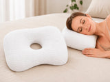 Ear Pillow, Donut Pillow, Ring Pillow, Piercing Pillow, Ear Pain, Orthopedic Head Pillow, Sleeping Earplugs, Side Sleeping Pillow, White