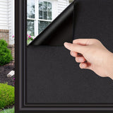 100% Blackout Window Film, Matte Privacy Film for Bedrooms, Nurseries and Home Windows, Easy DIY Static Cling Installation, Black, 50 x 300 cm In Australia - Darrahopens