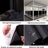 100% Blackout Window Film, Matte Privacy Film for Bedrooms, Nurseries and Home Windows, Easy DIY Static Cling Installation, Black, 50 x 300 cm In Australia - Darrahopens