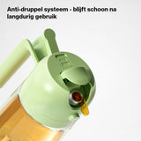 2-in-1 Oil Dispenser and Spray, BPA free, Olive oil bottle, Wok oil, Olive oil spray, Cooking spray, BBQ accessories, Baking spray, Olive green In Australia - Darrahopens