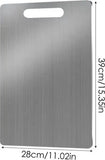 Stainless Steel Cutting Board, 40 x 28 cm, Dishwasher safe, for Home Kitchen and Everyday Cooking, with Hygienic Dishwasher-Safe Surface In Australia - Darrahopens