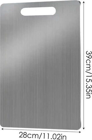 Stainless Steel Cutting Board, 40 x 28 cm, Dishwasher safe, for Home Kitchen and Everyday Cooking, with Hygienic Dishwasher-Safe Surface In Australia - Darrahopens