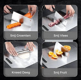 Cutting Board, 34 x 23 cm, Dishwasher safe, for Home Kitchen and Everyday Cooking, with Hygienic Dishwasher-Safe Surface