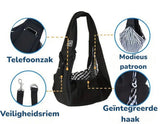 Dog Carrier, Dog Carrying Bag, Dog Sling, Dog Bag, Cat Travel Bag, Cat Front Carrier, Pet Carrier Bag, Black, for Cats, Dogs and Small Pets
