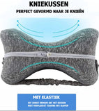 Orthopedic Knee Pillow with Strap, Side Sleeping Pillow for Bed, Ergonomic Leg Pillow, Hip Pain, Osteoarthritis, Posture Correction, Dark Grey In Australia - Darrahopens