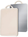 Stainless Steel Cutting Board Extra Thick 1.2cm, Double, sided, Scratch, resistant, Anti, slip edge, Dishwasher safe, Cutting boards In Australia - Darrahopens
