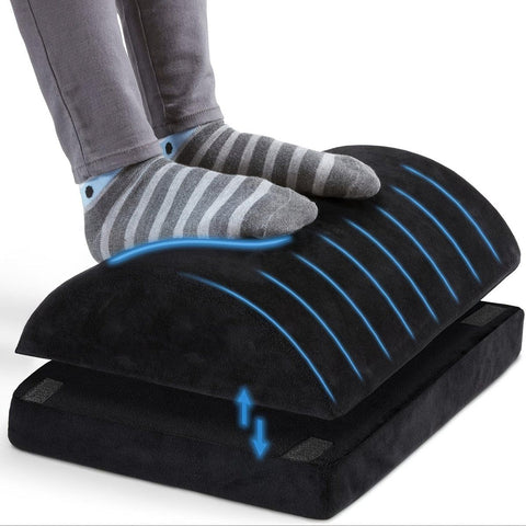 Ergonomic Footrest, Foot Cushion, Chair Cushion, Footstool, Anti, Slip, Desk Accessories, Back Pain, Sitting Posture, Black In Australia - Darrahopens