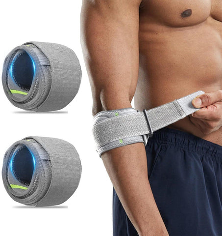 2 Pieces Adjustable Tennis Elbow Braces, Comfortable Compression Support Straps for Golf, Tennis, Fitness and Daily Activities In Australia - Darrahopens