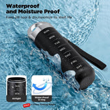 Metal Travel Pill Box, Portable Waterproof Weekly Pill Box, Large Aluminum Alloy Pill Holder, for Vitamins, Fish Oil, Supplements, Black In Australia - Darrahopens
