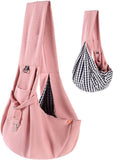 Dog Carrier Bag, free travel safety bag, for small puppies and kittens, for outdoor adventures and traveling by subway, Pink