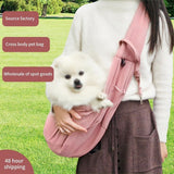 Dog Carrier Bag, free travel safety bag, for small puppies and kittens, for outdoor adventures and traveling by subway, Pink