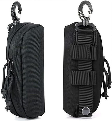 1 Piece Portable Glasses Case, Molle System Sunglasses Bag, Shockproof Protective Case, Glasses with Belt Clip, Black In Australia - Darrahopens