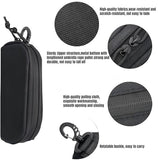 1 Piece Portable Glasses Case, Molle System Sunglasses Bag, Shockproof Protective Case, Glasses with Belt Clip, Black In Australia - Darrahopens