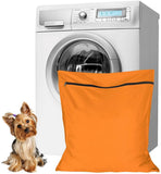 Pet Laundry Bags, Twill Polyester Laundry Bags, Prevents Laundry Bags from Getting Clogged with Pet Hair, and Rabbits Orange Color