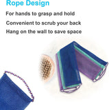 2 Pack African net sponges, African sponge, fast foaming, rough cleaning, lightweight and easy to use, Purple, green, 75 x 14 x 0.5 cm