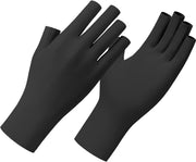2 Pairs of women's UV, protective gloves, women's fingerless summer gloves, driving gloves with sun protection, touchscreen mittens, black