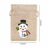 12 Pack Jute Drawstring Gift Bags, Small Burlap Candy and Treat Sacks for Christmas Gifts, Cookies, Party Favors and Holiday Packaging