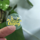 500 Pack Merry Christmas Stickers, Gold Self Adhesive Round Labels on 1 Roll for Gift Wrapping, Envelopes, Cards and Holiday Crafts In Australia - Darrahopens