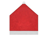 6 Pack Red Santa Claus Christmas Chair Covers, Festive Dining Chair Slipcovers for Kitchen, Party, Home Decor and Holiday Table Setup