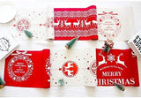 Christmas Cotton Linen Table Runner, 28 x 270 cm, Washable Holiday Table Decoration for Dining Room, Party and Seasonal Home Decor