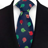 Blue Snowflake Christmas Necktie, Adjustable Wrinkle Resistant Holiday Tie with Smooth Finish for Parties, Gifts and Seasonal Outfits In Australia - Darrahopens