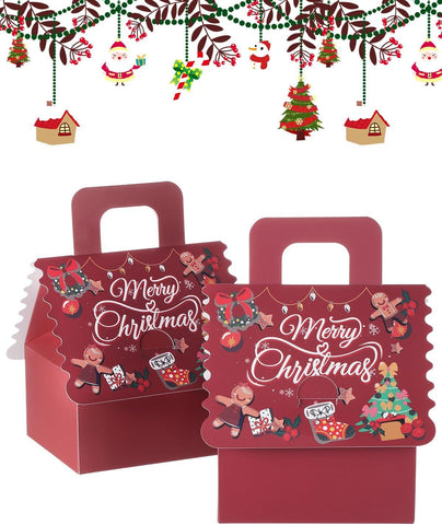 20 Pack Christmas Gift Boxes, Festive Apple and Candy Treat Boxes for Christmas Eve, Party Favors, Holiday Wrapping and Small Gifts In Australia - Darrahopens