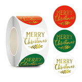 500 Pack Merry Christmas Stickers, Removable Gold Foil Round Labels for Envelopes, Gift Seals, Cards and Holiday Decorations In Australia - Darrahopens