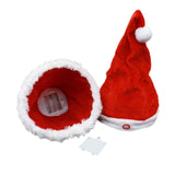Battery Operated Singing and Dancing Santa Hat, Animated Plush Christmas Hat with Music and Movement for Party and Holiday Decor In Australia - Darrahopens