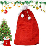 2 Pack Santa Toy Storage Drawstring Bags, Red 70 x 50 cm Gift Sacks for Christmas Snacks, Parties, Family Gatherings and Storage In Australia - Darrahopens