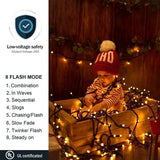 10 m 100 LED Christmas String Lights, 8 Modes, IP44 Waterproof Indoor Outdoor Lights for Tree, Garden, Party and Wedding Decor