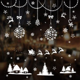 3 Pack Gold Christmas Window Stickers, Holiday Ornament and Snowflake Decals for Glass Doors, Windows, Home Decor and Party Displays In Australia - Darrahopens
