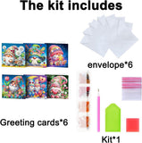 Christmas cards diamond painting, Diamond Painting Greeting Card Set, Holiday craft gifts, Contains the tool kit needed for DIY In Australia - Darrahopens