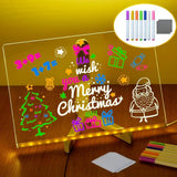 Drawing projector, Drawing machine for children, LED illuminated acrylic message board, LED drawing pad for children, Notepad 30x20CM In Australia - Darrahopens