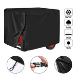 Universal Generator Cover for 5500-15000 Watt Waterproof Heavy Duty 600D Oxford Fabric Covers Black 26"x20"x20"(LxWxH)