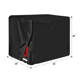 Universal Generator Cover for 5500-15000 Watt Waterproof Heavy Duty 600D Oxford Fabric Covers Black 26"x20"x20"(LxWxH)