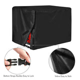 Universal Generator Cover for 5500-15000 Watt Waterproof Heavy Duty 600D Oxford Fabric Covers Black 38"x28"x30"(LxWxH)