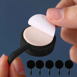 Clearance! PALIFEUR 12 Pcs Wall Hooks for Hanging, Circle Heavy Duty Hook, Self Adhesive Waterproof Transparent Towel Hooks, Adhesive Hooks for Bathroom Kitchen Home Wall Black